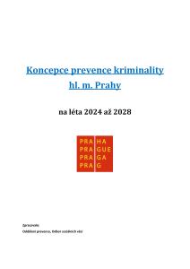 Koncepce prevence kriminality hl. m. Prahy na léta 2024 až 2028