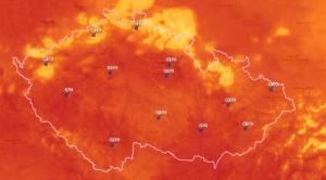 Předpovědní mapa ČHMÚ