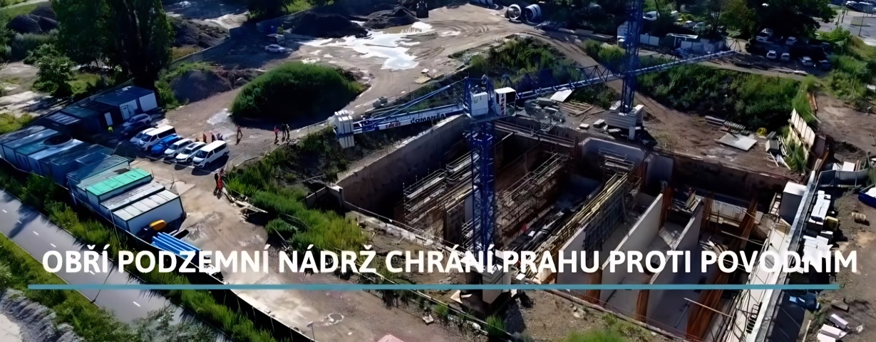 Protipovodňová stavba v Karlíně