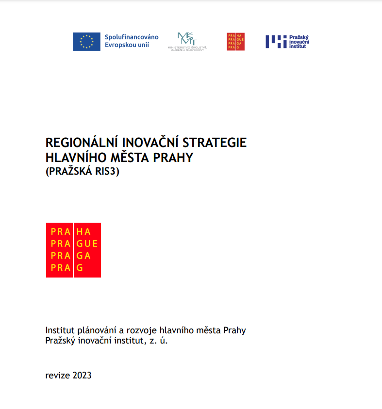 Titulní strana Regionální inovační strategie hl. m. Prahy. Foto: MHMP