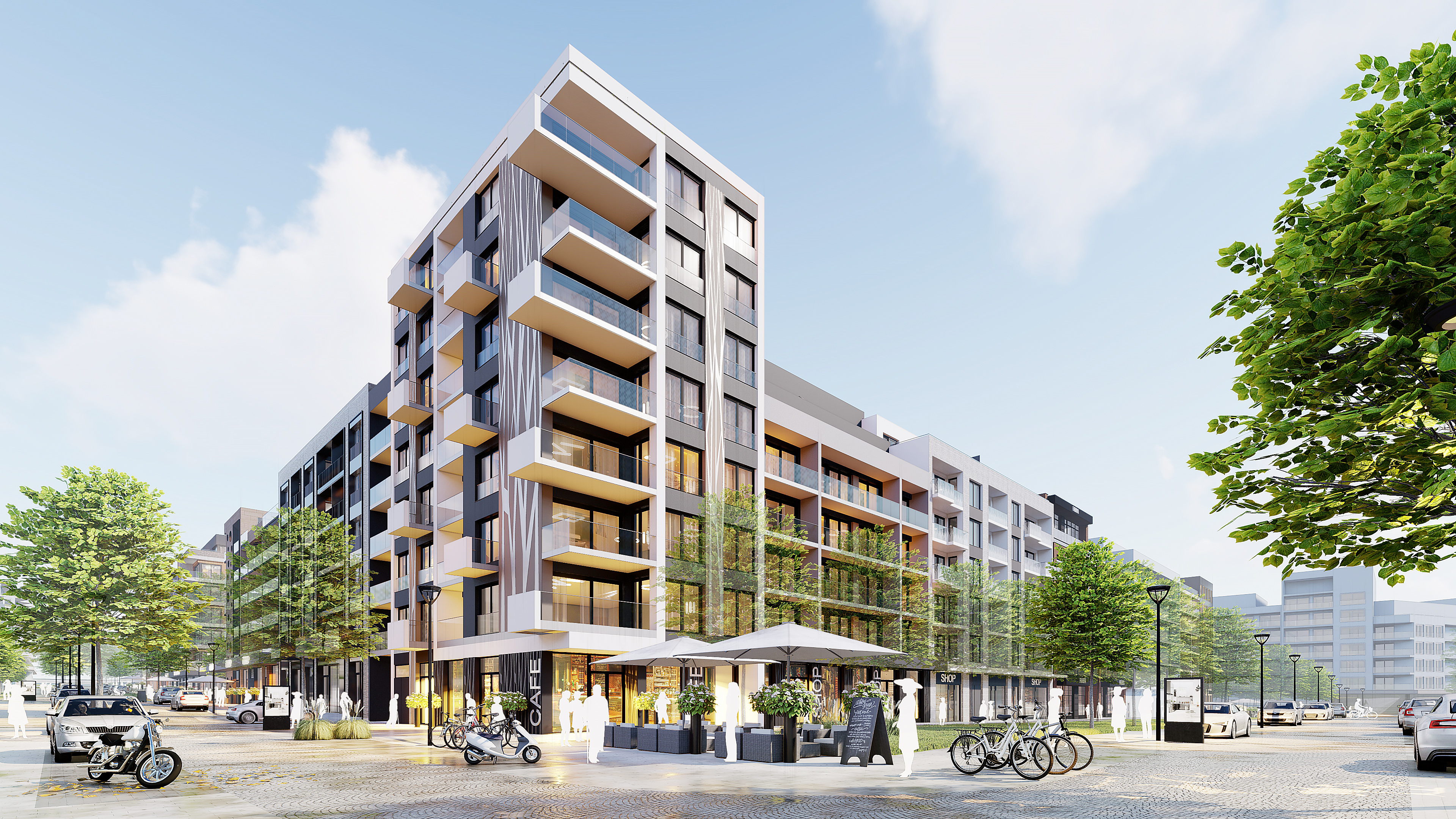 Vizualizace - Evropská čtvrť