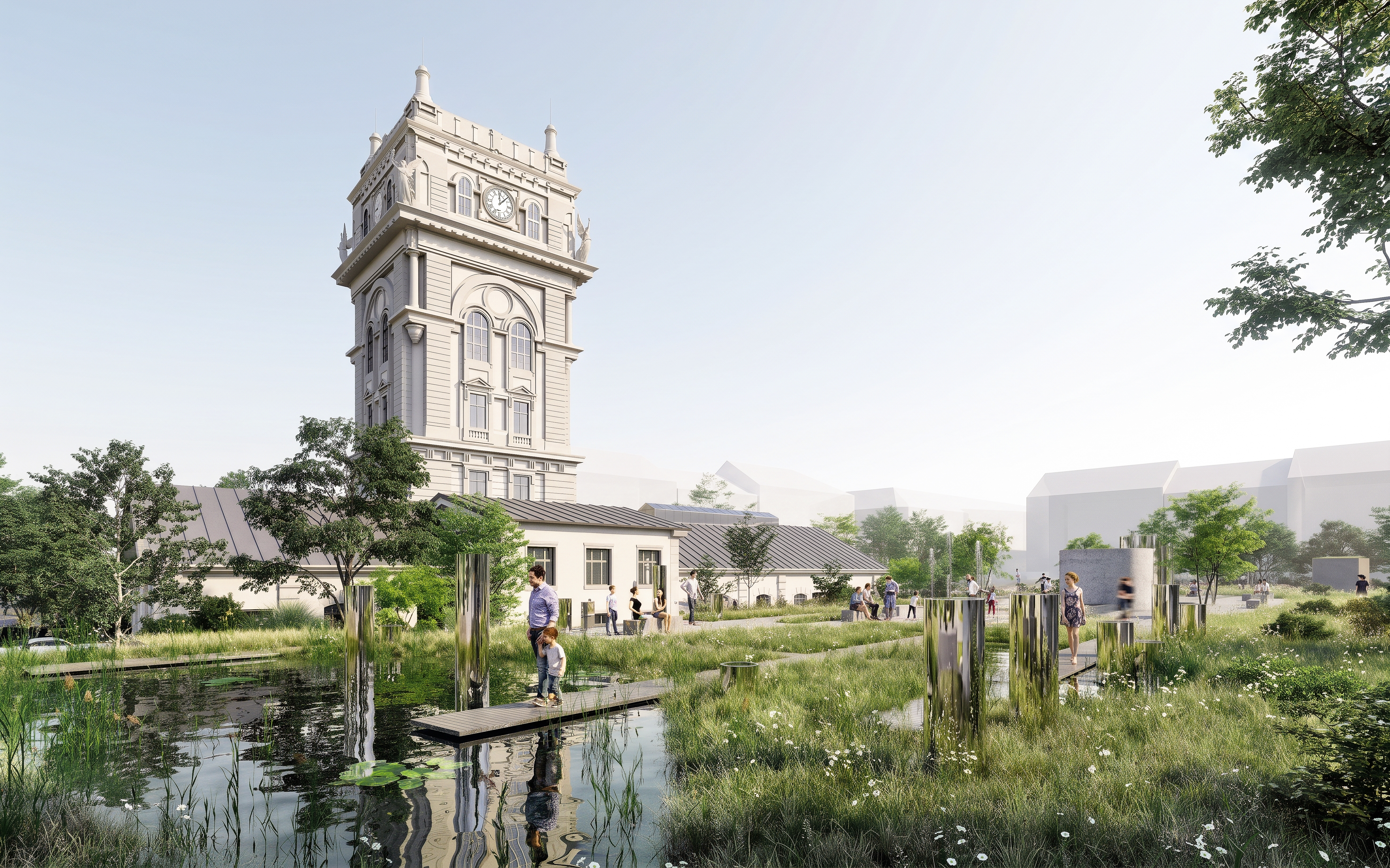 Vizualizace osvětového centra Hydropolis