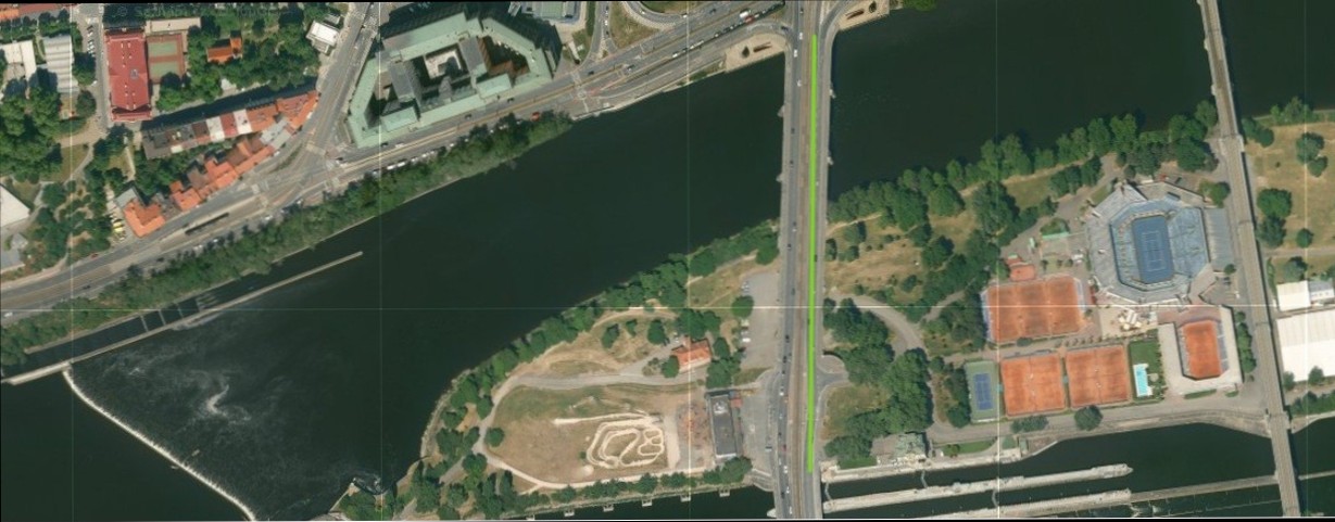 Mapa - Hlávkův most