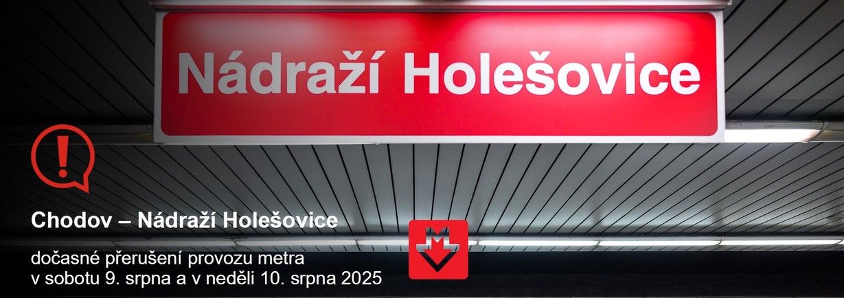 Metro C - výluka 9. a 10. srpna