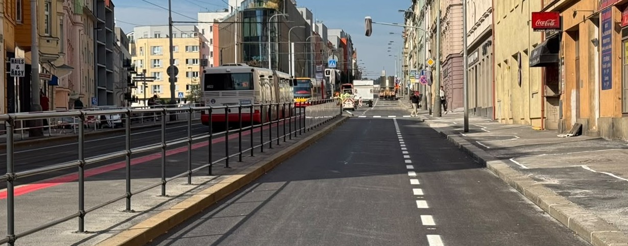 Plzeňská po rekonstrukci