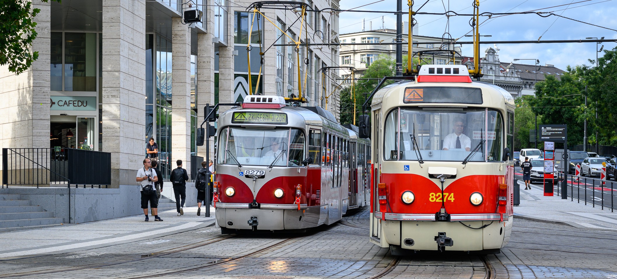 Nové tramvajové zastávky Muzeum