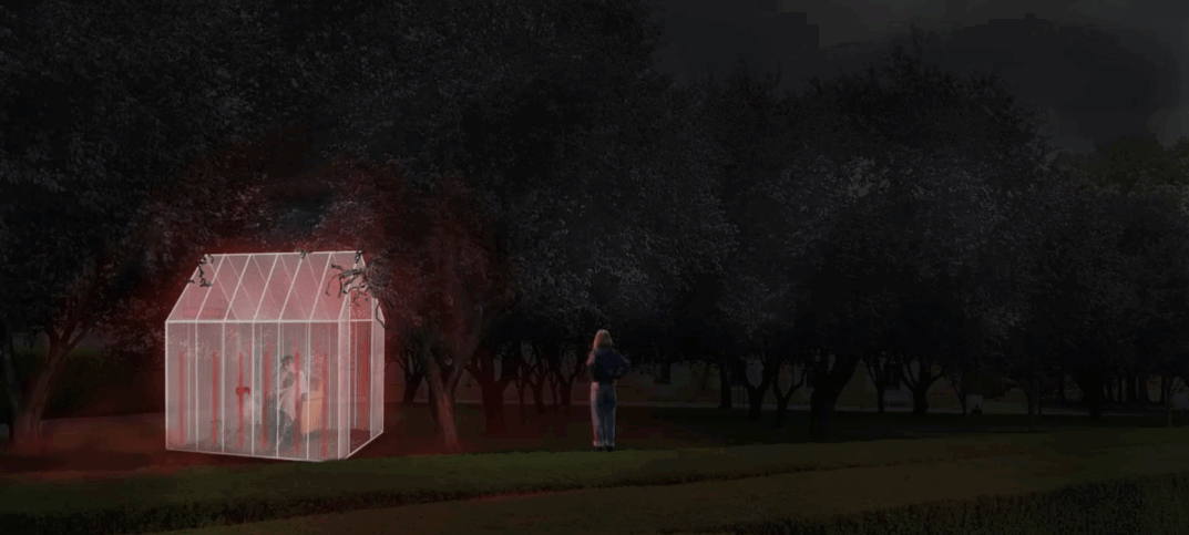 Jedna ze světelných instalací