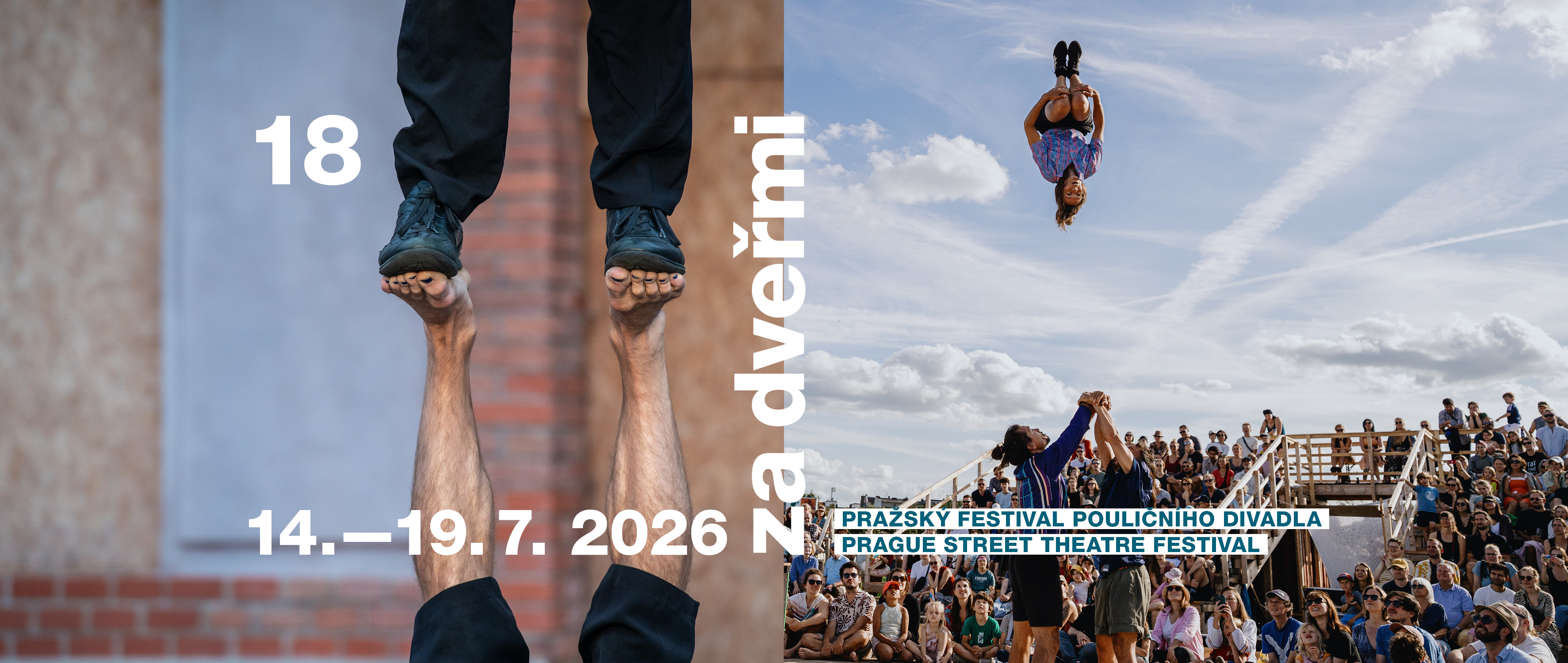 Vizuál festivalu Za dveřmi 2026