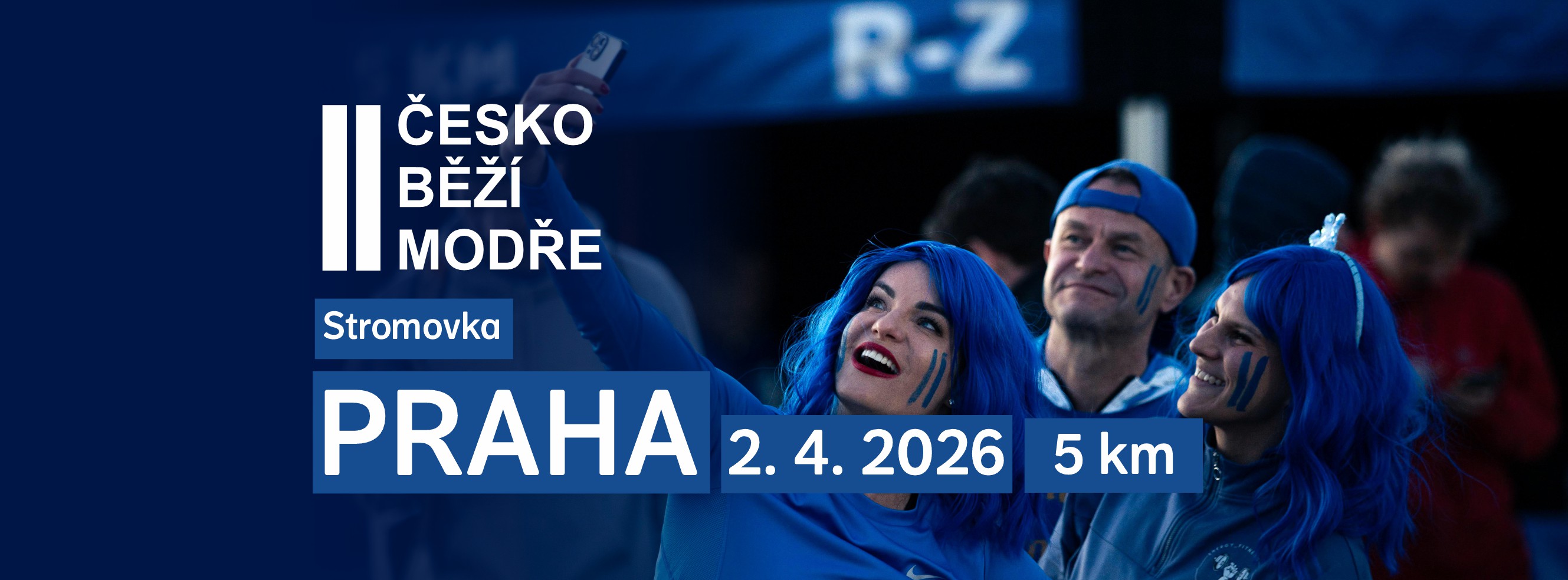 Česko běží modře Praha