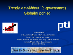 Trendy v e-vládnutí (e-governance)