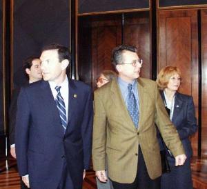 FOTO ze setkání primátora Jana Kasla s předsedou baskické vlády Juanem José Ibarretxe v rezidenci na Mariánském náměstí