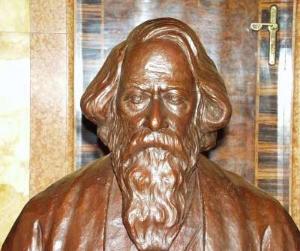 Busta básníka R. Thákura - dar Indické republiky hlavnímu městu Praze