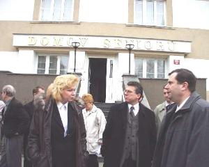 foto - Posledním místem primátorovy návštěvy byl Domov seniorů v Novovysočanské ulici.