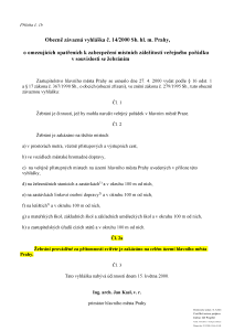 Žebrání -návrh novely OZV 14-2000 (01) s vyznačením změn
