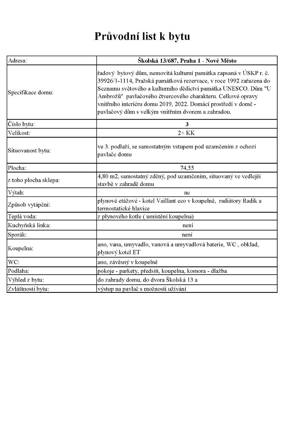 01_687 3 Průvodní list k bytu