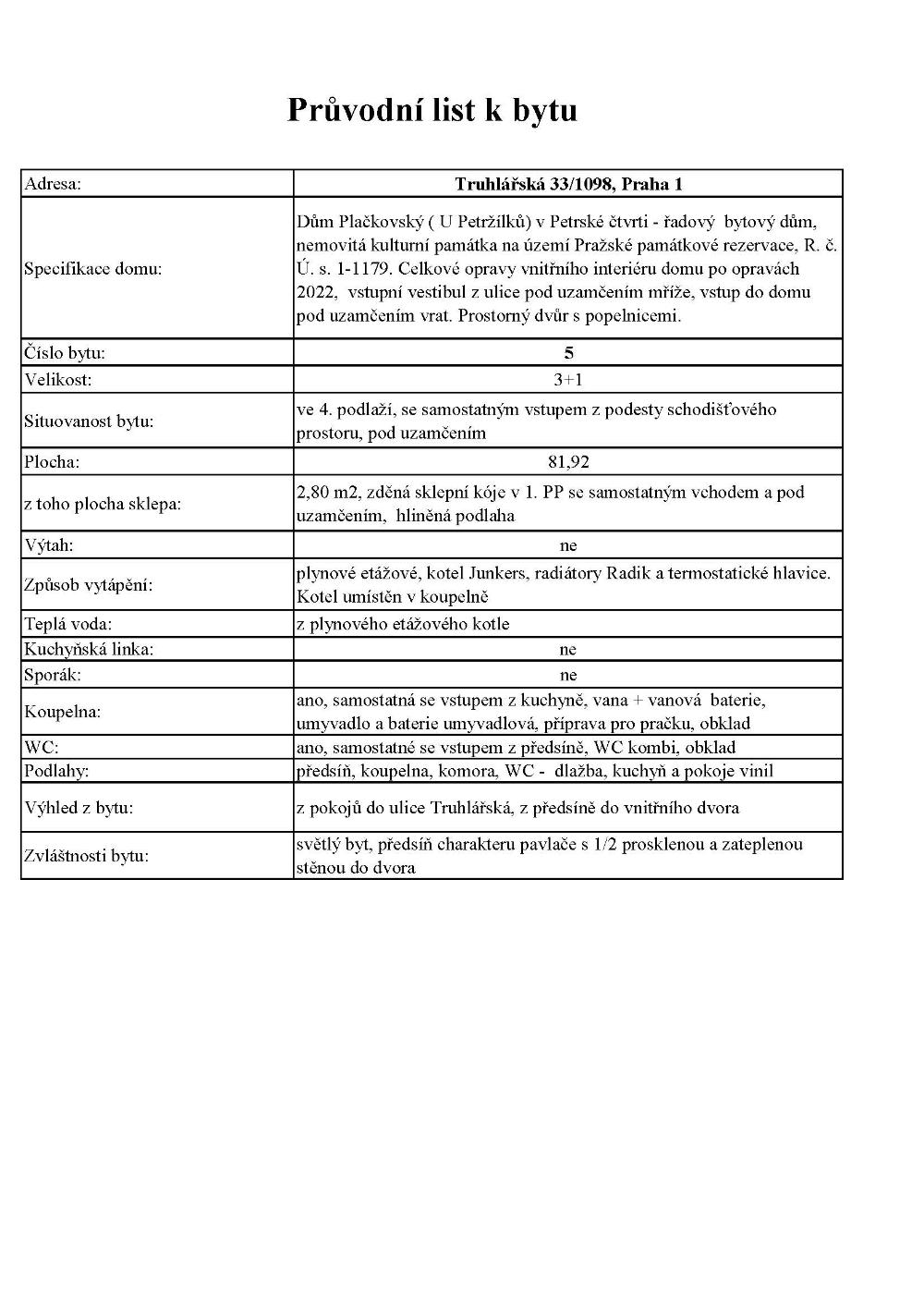 01_Průvodní list k bytu 1098 5