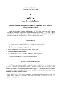 Nařízení hlavního města Prahy č. 4/2025