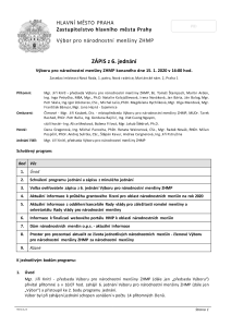 Zápis z 6. jednání výboru, ze dne 15. 1. 2020