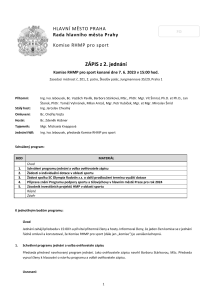 3613126_Zápis z jednání Komise Rady hl. m. Prahy pro sport konané dne 7. 6. 2023