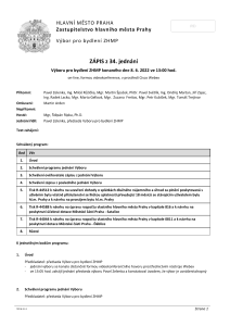 Zápis z 34. jednání výboru, ze dne 8. 6. 2022