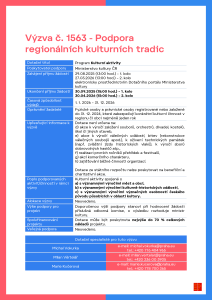 Podpora regionálních kulturních tradic
