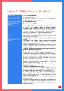 Výzva č. 1520 - Knihovna 21. století