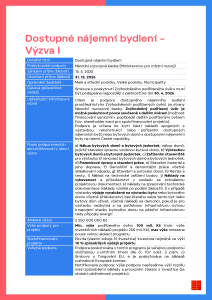 Dostupné nájemní bydlení – Výzva I_NPO_aktualizováno