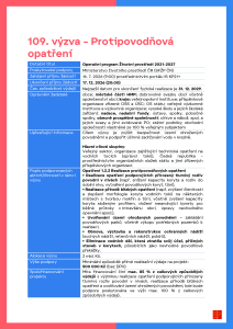 109. výzva – Protipovodňová opatření
