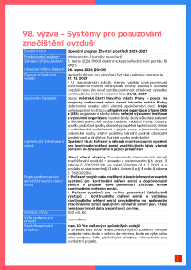 98. výzva - Systémy pro posuzování znečištění ovzduší