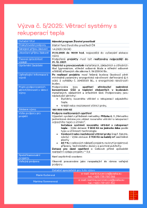 Výzva č. 5_2025_Větrací systémy s rekuperací tepla