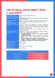 CZ-DE Jak se řekne never again  v roce 2027