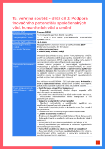Sigma_Podpora inovačního potenciálu společenských věd, humanitních věd a umění