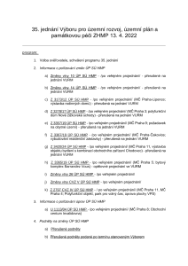 Zápis z 35. jednání výboru, ze dne 13. 4. 2022