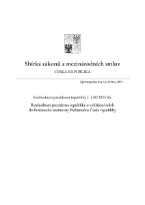Rozhodnutí prezidenta republiky o vyhlášení voleb