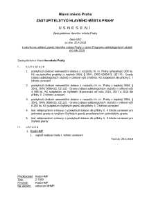 Usnesení Zastupitelstva hl. m. Prahy - adiktologické služby
