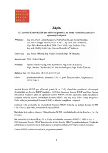 3421438_Zápis z jednání Komise RHMP pro udělován grantů hl. m. Prahy vlastníkům památkově významných objektů ze dne 20. 4. 2022