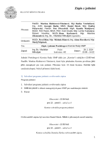 Zápis z jednání Protidrogové komise RHMP ze dne 28. 2. 2024