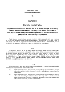 Nařízení hlavního města Prahy č. 1/2026