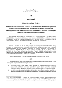 Nařízení hlavního města Prahy č. 14/2026