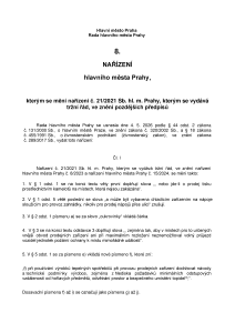 Nařízení hlavního města Prahy č. 8/2026