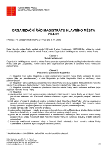 Organizační řád MHMP 1.2.2026