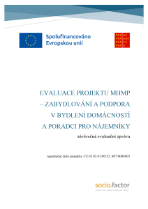 Závěrečná evaluační zpráva