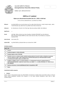 Zápis z 17. jednání výboru, ze dne 25. 5. 2022