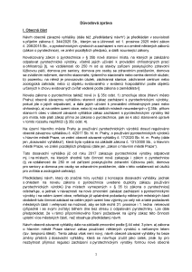 Důvodová zpráva k návrhu OZV podle zákona o pyrotechnice
