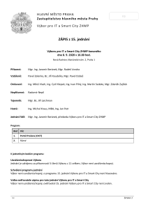 Zápis z 15. jednání výboru, ze dne 8. 9. 2020