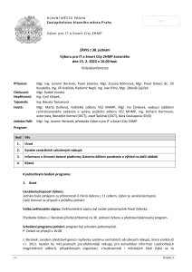 Zápis z 30. jednání výboru, ze dne 15. 2. 2022