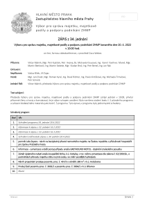 Zápis z 34. jednání výboru, ze dne 20. 4. 2022