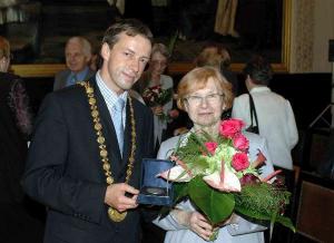 15.6.2005 - Cena hl. m. Prahy - Stříbrná medaile pro MUDr. Danu Tučkovou