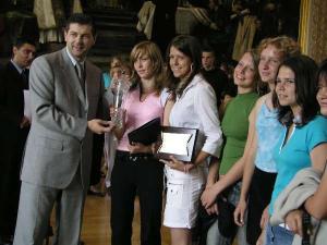 Slavnostní přijetí reprezentantů soutěže středoškolské odborné činnosti – SOČ. Studenty přijal jménem hlavního města na Staroměstské radnici v Brožíkově síni radní pro ob