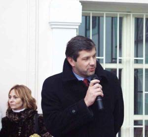 26.1.2005 - Otevření minikluziště v Karlíně. Na snímku radní Jan Štrof.